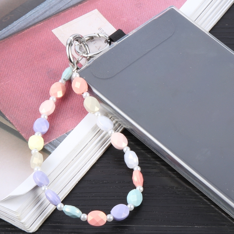 Simple Oval Shape Multicolor Beads Chain Anti-lost Short Lanyard(Colorful) Simple Oval Shape Multicolor Beads Chain Anti-lost Short Lanyard(Colorful)