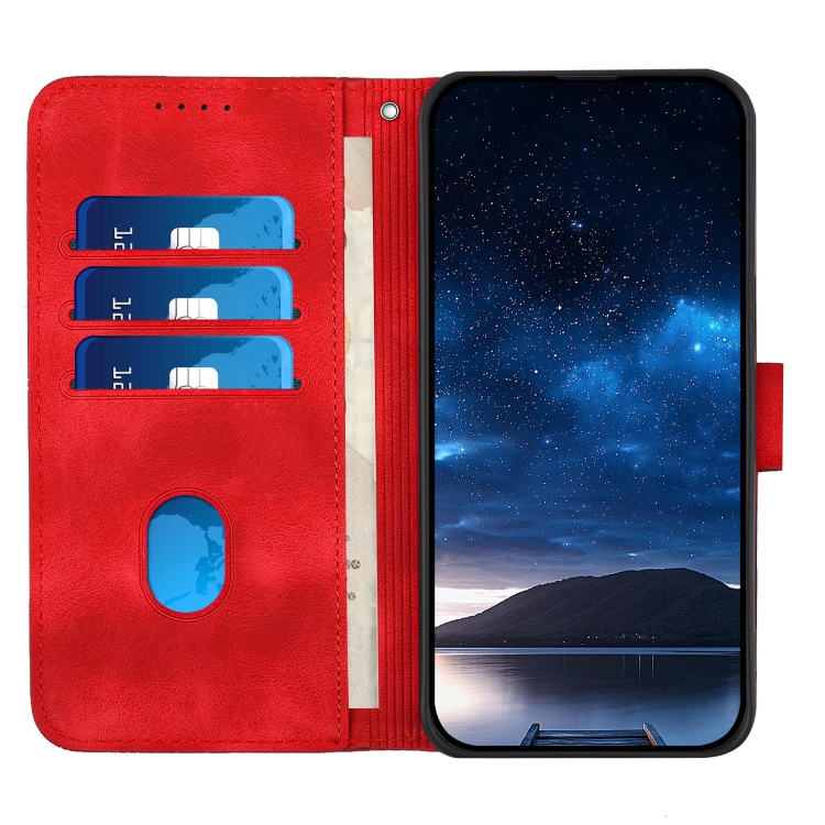 For Samsung Galaxy S22 5G YX0080 Grid Butterfly Embossed Pattern Flip Leather Phone Case with Lanyard(Red) For Samsung Galaxy S22 5G YX0080 Grid Butterfly Embossed Pattern Flip Leather Phone Case with Lanyard(Red)