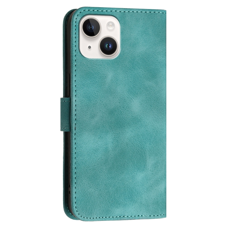 For iPhone 13 mini YX0080 Grid Butterfly Embossed Pattern Flip Leather Phone Case with Lanyard(Light Blue) For iPhone 13 mini YX0080 Grid Butterfly Embossed Pattern Flip Leather Phone Case with Lanyard(Light Blue)