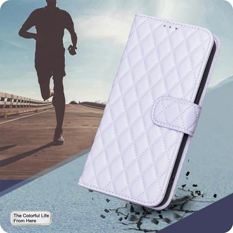 For Redmi 15 5G Global / 15 4G SEA 169.5mm Diamond Lattice Wallet Flip Leather Phone Case(Purple)