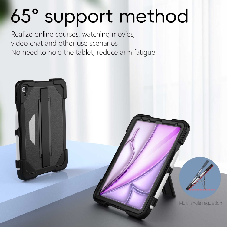 For iPad Air 11 2024 / Air 2022 10.9 RedPepper Tri-Defense TPU Hybrid PC Tablet Case(Black) For iPad Air 11 2024 / Air 2022 10.9 RedPepper Tri-Defense TPU Hybrid PC Tablet Case(Black)