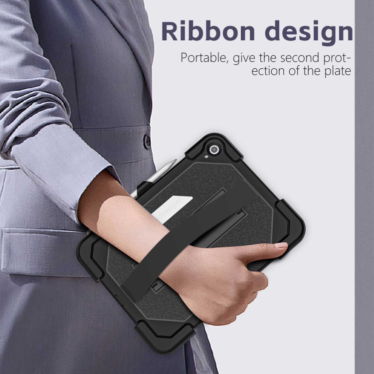 For iPad Air 11 2024 / Air 2022 10.9 RedPepper Tri-Defense TPU Hybrid PC Tablet Case(Black) For iPad Air 11 2024 / Air 2022 10.9 RedPepper Tri-Defense TPU Hybrid PC Tablet Case(Black)