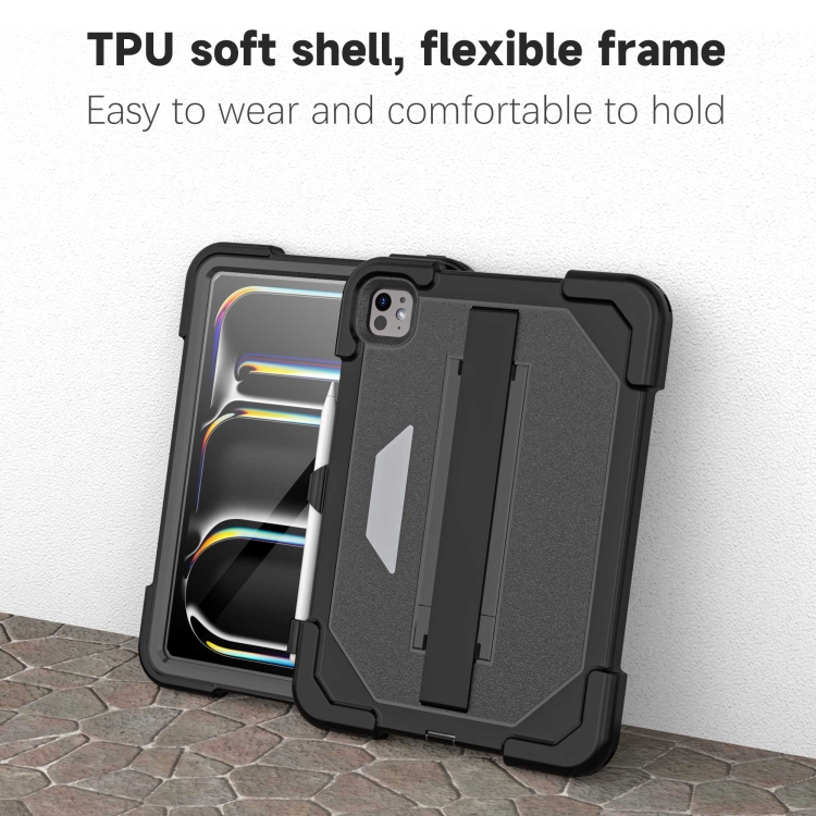 For iPad Pro 11 2024 RedPepper Tri-Defense TPU Hybrid PC Tablet Case(Black) For iPad Pro 11 2024 RedPepper Tri-Defense TPU Hybrid PC Tablet Case(Black)