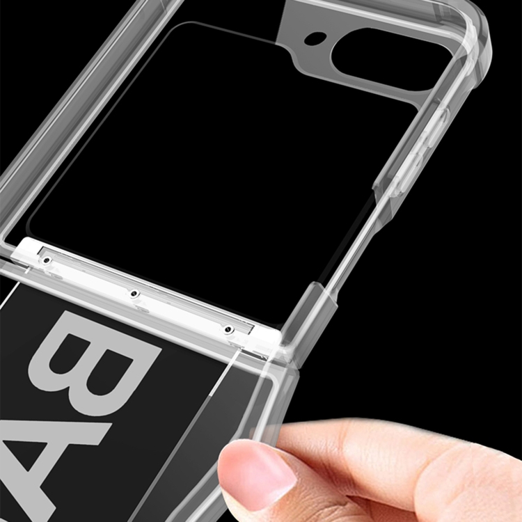 For Samsung Galaxy Z Flip6 GKK Clear Airbag Wristband Holder Phone Case(Transparent Green) For Samsung Galaxy Z Flip6 GKK Clear Airbag Wristband Holder Phone Case(Transparent Green)
