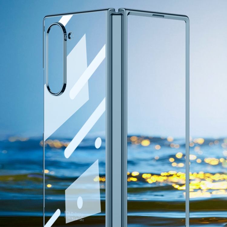For Samsung Galaxy Z Fold6 GKK Big Hole Electroplating Phantom Full Coverage Phone Case(Transparent) For Samsung Galaxy Z Fold6 GKK Big Hole Electroplating Phantom Full Coverage Phone Case(Transparent)