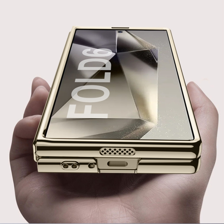 For Samsung Galaxy Z Fold6 GKK Big Hole Electroplating Phantom Full Coverage Phone Case(Transparent) For Samsung Galaxy Z Fold6 GKK Big Hole Electroplating Phantom Full Coverage Phone Case(Transparent)