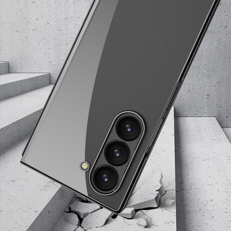 For Samsung Galaxy Z Fold6 GKK Big Hole Electroplating Phantom Full Coverage Phone Case(Transparent) For Samsung Galaxy Z Fold6 GKK Big Hole Electroplating Phantom Full Coverage Phone Case(Transparent)