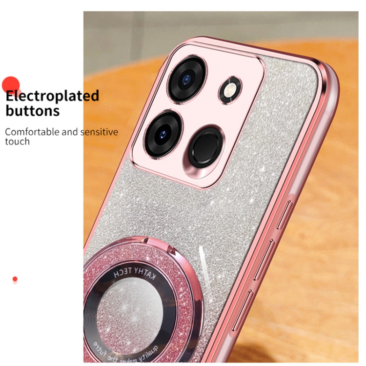LCEHTOGYE Custodia per Infinix Smart 7 Plus, PU Case Staffa Cover + 3 Pellicola Protettiva in Vetro Temperato per Infinix Smart 7 Plus - HZFM - Marrone