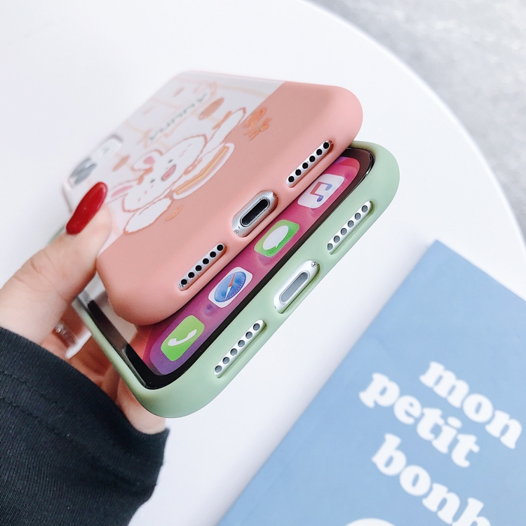 For iPhone 11 Animal Pattern Shockproof TPU Protective Case(Orange Bunny) For iPhone 11 Animal Pattern Shockproof TPU Protective Case(Orange Bunny)
