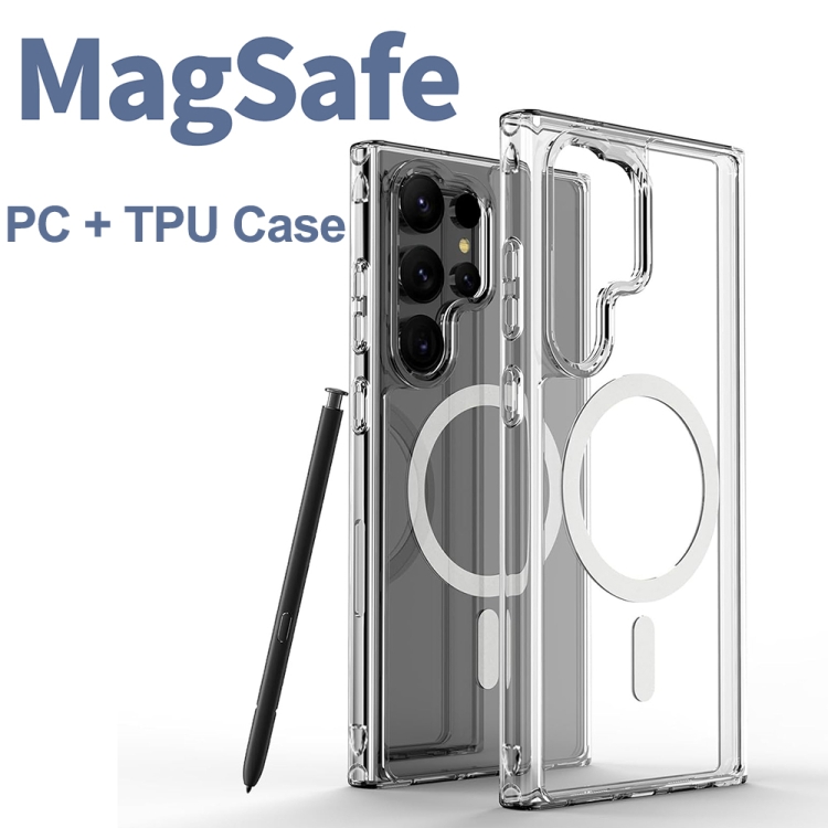 For Samsung Galaxy S24 Ultra 5G ViLi MAG-C Series MagSafe Magnetic PC + TPU Phone Case(Transparent) For Samsung Galaxy S24 Ultra 5G ViLi MAG-C Series MagSafe Magnetic PC + TPU Phone Case(Transparent)