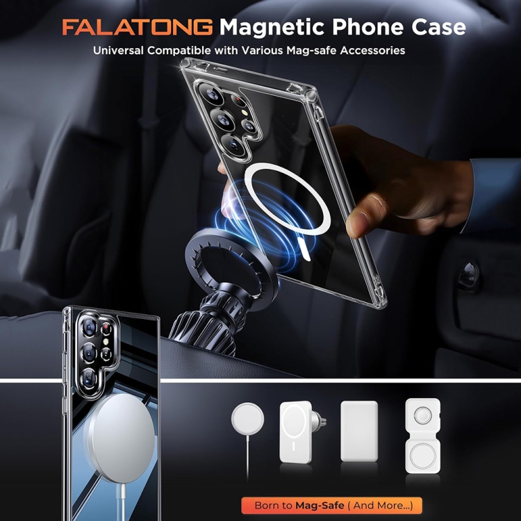 For Samsung Galaxy S24 Ultra 5G ViLi MAG-C Series MagSafe Magnetic PC + TPU Phone Case(Transparent) For Samsung Galaxy S24 Ultra 5G ViLi MAG-C Series MagSafe Magnetic PC + TPU Phone Case(Transparent)