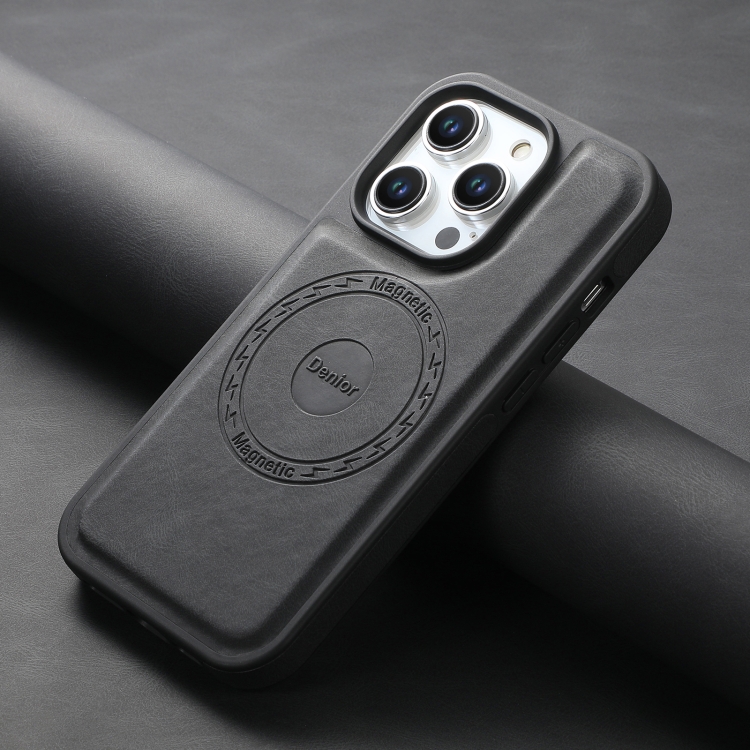 For iPhone 15 Plus / 14 Plus Denior A13 Skin Feel MagSafe Phone Case(Black) For iPhone 15 Plus / 14 Plus Denior A13 Skin Feel MagSafe Phone Case(Black)