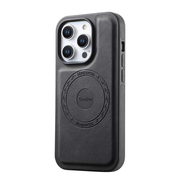 For iPhone 15 Plus / 14 Plus Denior A13 Skin Feel MagSafe Phone Case(Black) For iPhone 15 Plus / 14 Plus Denior A13 Skin Feel MagSafe Phone Case(Black)