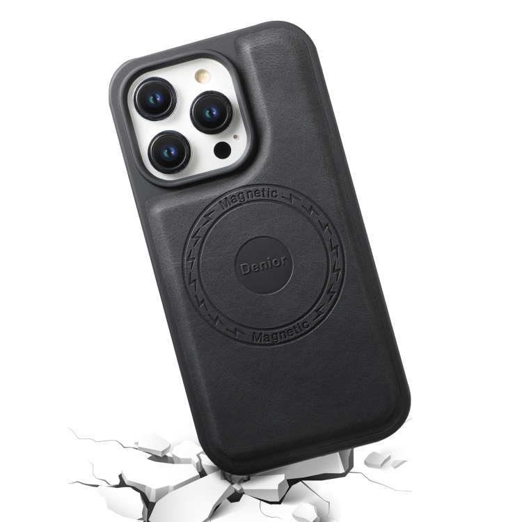 For iPhone 15 Plus / 14 Plus Denior A13 Skin Feel MagSafe Phone Case(Black) For iPhone 15 Plus / 14 Plus Denior A13 Skin Feel MagSafe Phone Case(Black)