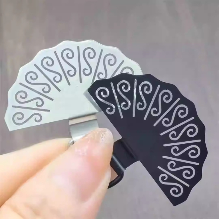 Fan-shaped Metal Mobile Phone Lanyard Fixing Gasket(Black) Fan-shaped Metal Mobile Phone Lanyard Fixing Gasket(Black)