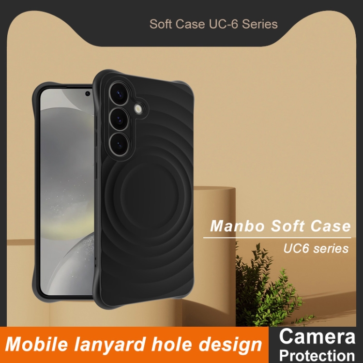 For Samsung Galaxy S25 5G IMAK UC-6 Series Manbo Frosting Soft Phone Case(Black) For Samsung Galaxy S25 5G IMAK UC-6 Series Manbo Frosting Soft Phone Case(Black)