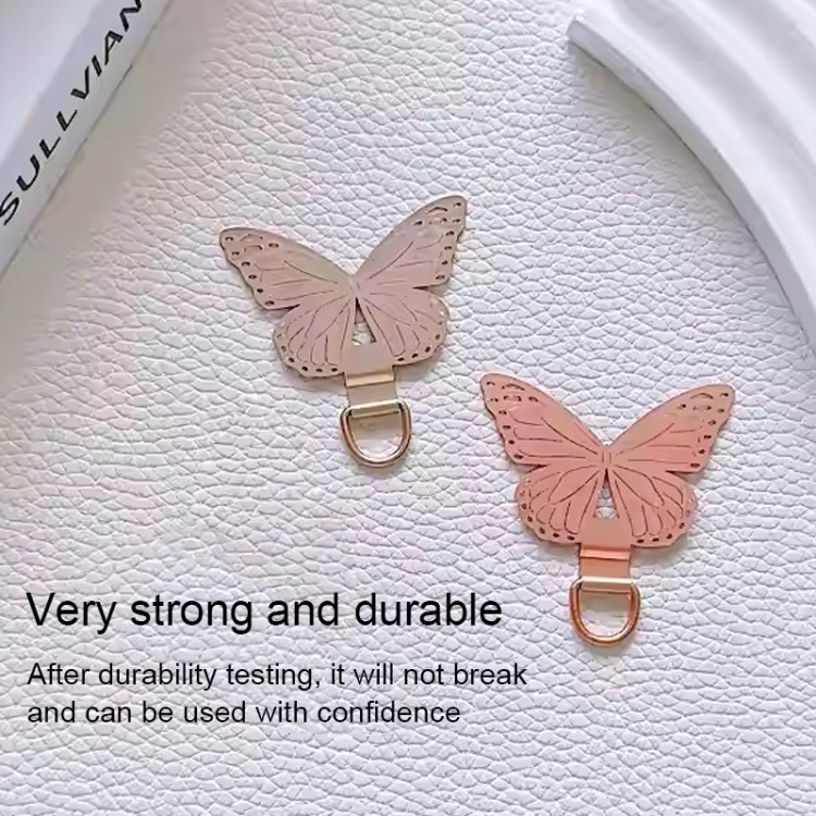 Butterfly Metal Mobile Phone Lanyard Fixing Gasket(Black) Butterfly Metal Mobile Phone Lanyard Fixing Gasket(Black)