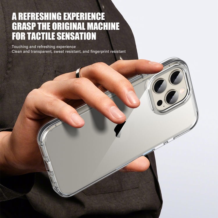 For iPhone 14 Pro Max TPE Airbag TPU+ PC Full Coverage Phone Case(Grey) For iPhone 14 Pro Max TPE Airbag TPU+ PC Full Coverage Phone Case(Grey)