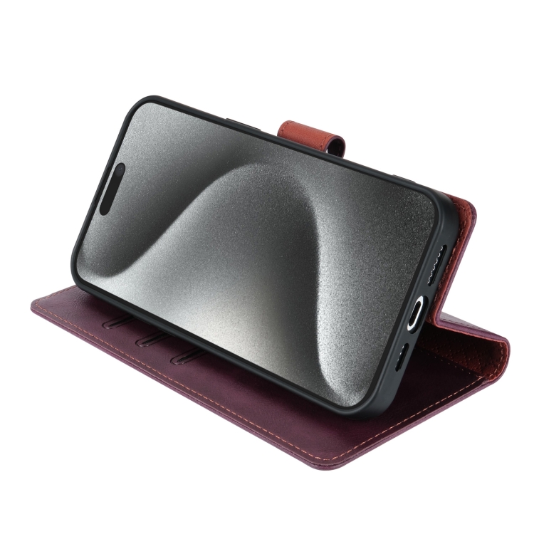 For iPhone SE 2022 / SE 2020 / 8 / 7 N.BEKUS CSJ-P1 Solid Color Leather Phone Case(Wine Red) For iPhone SE 2022 / SE 2020 / 8 / 7 N.BEKUS CSJ-P1 Solid Color Leather Phone Case(Wine Red)