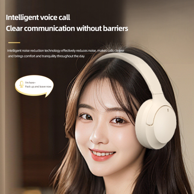 NC10 ANC Active Noise Reduction Head-mounted Bluetooth Earphone(Beige) NC10 ANC Active Noise Reduction Head-mounted Bluetooth Earphone(Beige)