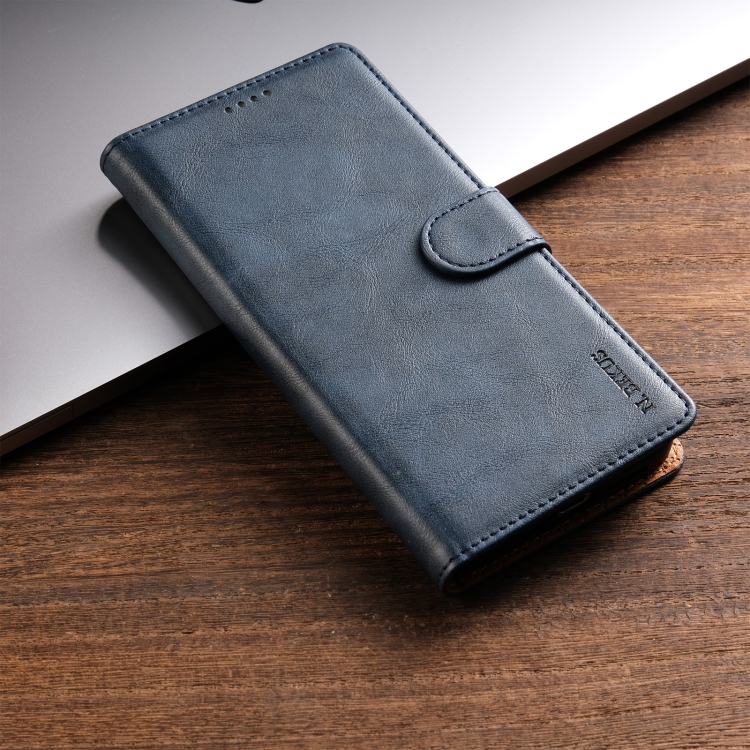 For Samsung Galaxy S21 Ultra 5G N.BEKUS CSJ-P1 Solid Color Leather Phone Case(Blue) For Samsung Galaxy S21 Ultra 5G N.BEKUS CSJ-P1 Solid Color Leather Phone Case(Blue)