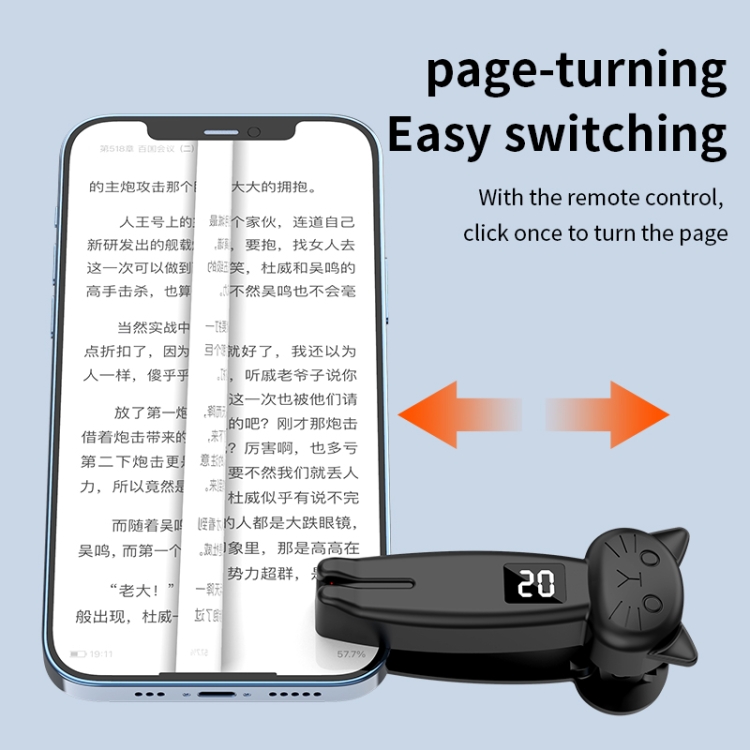 JX-05Pro Portable Smart Cell Phone Tablet Screen Clicker Page Turner with Remote Control(Black) JX-05Pro Portable Smart Cell Phone Tablet Screen Clicker Page Turner with Remote Control(Black)