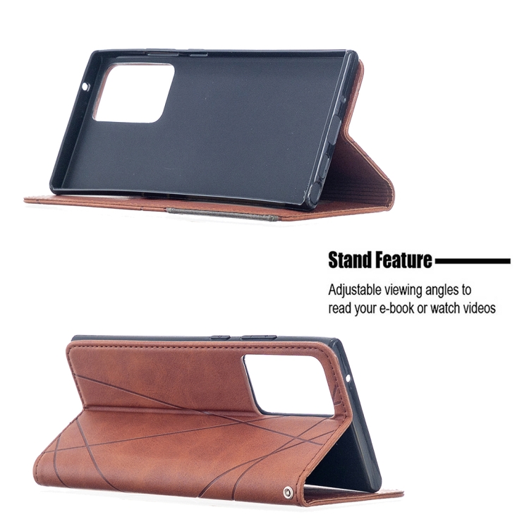 For Samsung Galaxy Note 20 Ultra Rhombus Texture Horizontal Flip Magnetic Leather Case with Holder & Card Slots & Wallet(Brown) For Samsung Galaxy Note 20 Ultra Rhombus Texture Horizontal Flip Magnetic Leather Case with Holder & Card Slots & Wallet(Brown)