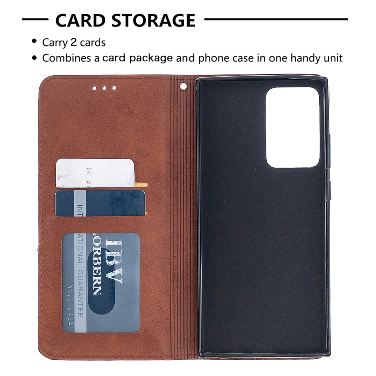 For Samsung Galaxy Note 20 Ultra Rhombus Texture Horizontal Flip Magnetic Leather Case with Holder & Card Slots & Wallet(Brown) For Samsung Galaxy Note 20 Ultra Rhombus Texture Horizontal Flip Magnetic Leather Case with Holder & Card Slots & Wallet(Brown)