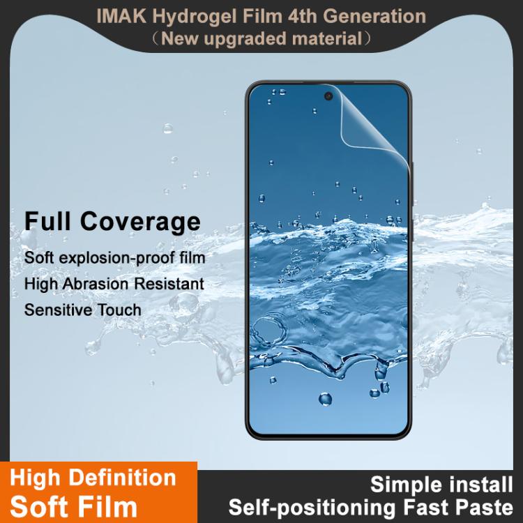 For OnePlus Ace 5 Racing / Nord CE5 imak 4th Generation  Full Coverage Screen Hydrogel Film Protector
