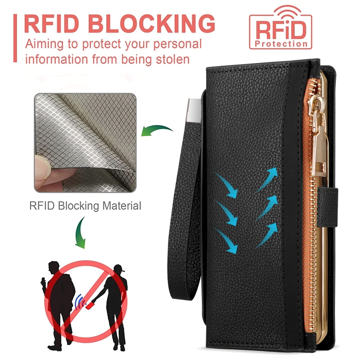 For Samsung Galaxy Z Fold5 VIETAO RFID Wallet Leather Phone Case with Wrist Strap(Red) For Samsung Galaxy Z Fold5 VIETAO RFID Wallet Leather Phone Case with Wrist Strap(Red)
