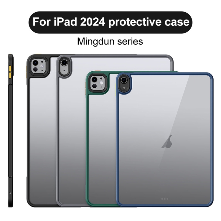 For iPad Air 11 2024 Ming Shield Series PC Hybrid TPU Tablet Case(Green) For iPad Air 11 2024 Ming Shield Series PC Hybrid TPU Tablet Case(Green)