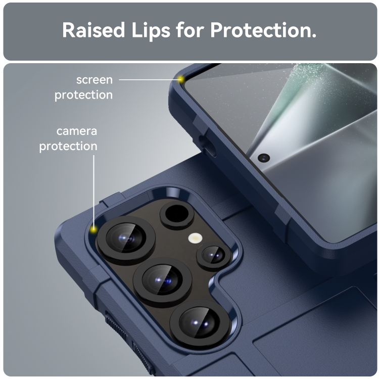 For Samsung Galaxy S25 Ultra 5G Full Coverage Shockproof TPU Phone Case(Blue) For Samsung Galaxy S25 Ultra 5G Full Coverage Shockproof TPU Phone Case(Blue)
