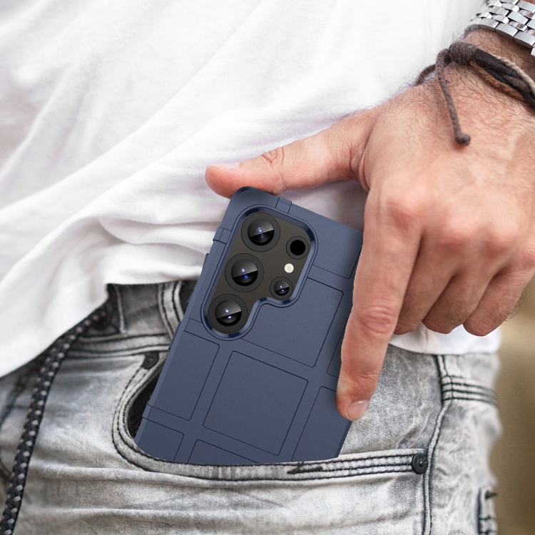 For Samsung Galaxy S25 Ultra 5G Full Coverage Shockproof TPU Phone Case(Blue) For Samsung Galaxy S25 Ultra 5G Full Coverage Shockproof TPU Phone Case(Blue)