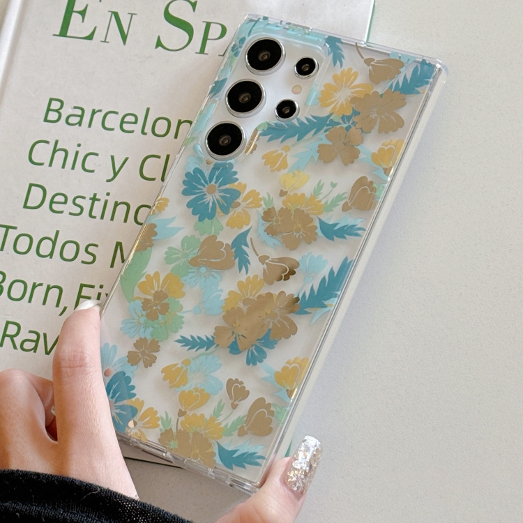 For Samsung Galaxy S24 5G Dual-side Laminating IMD PC Hybrid TPU Phone Case(Yellow Flowers) For Samsung Galaxy S24 5G Dual-side Laminating IMD PC Hybrid TPU Phone Case(Yellow Flowers)