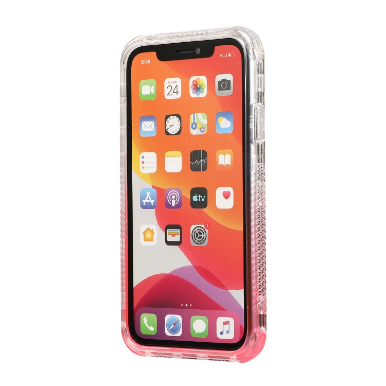 For iPhone 12 / 12 Pro 3 In 1 Dreamland PC + TPU Gradient Monochrome Transparent Border Protective Case(Red) For iPhone 12 / 12 Pro 3 In 1 Dreamland PC + TPU Gradient Monochrome Transparent Border Protective Case(Red)