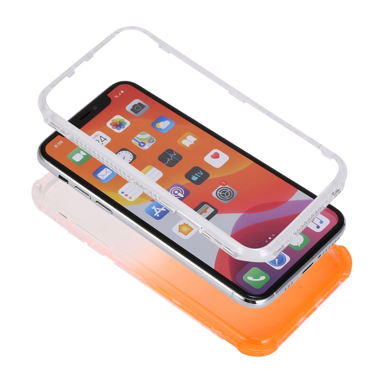 For iPhone 12 / 12 Pro 3 In 1 Dreamland PC + TPU Gradient Monochrome Transparent Border Protective Case(Red) For iPhone 12 / 12 Pro 3 In 1 Dreamland PC + TPU Gradient Monochrome Transparent Border Protective Case(Red)