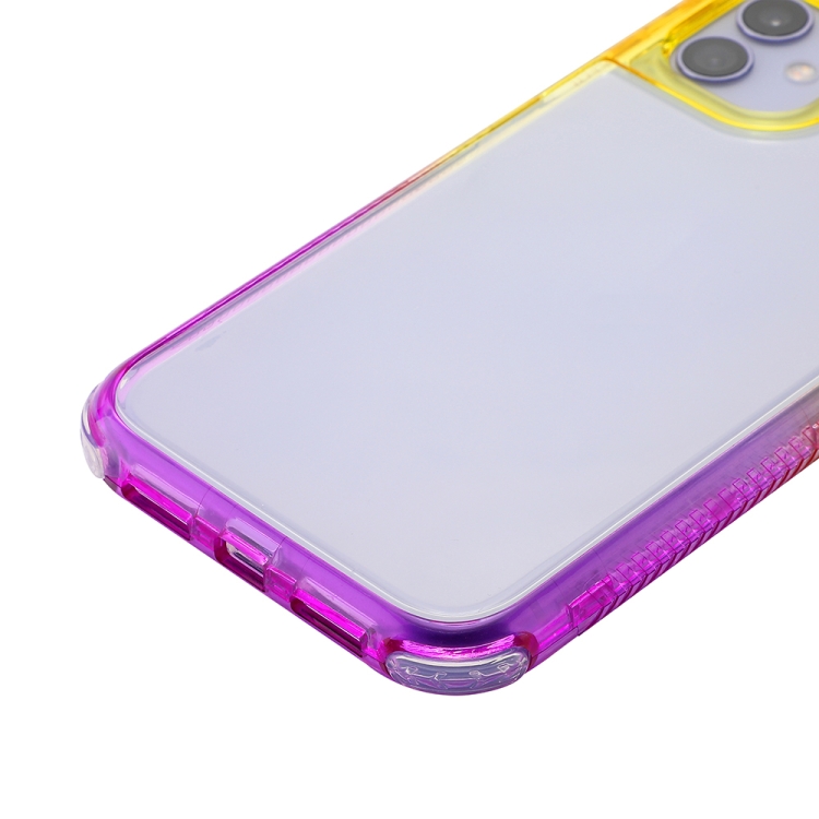 For iPhone 12 / 12 Pro 3 In 1 Dreamland PC + TPU Two-color Border Protective Case(Yellow Purple) For iPhone 12 / 12 Pro 3 In 1 Dreamland PC + TPU Two-color Border Protective Case(Yellow Purple)
