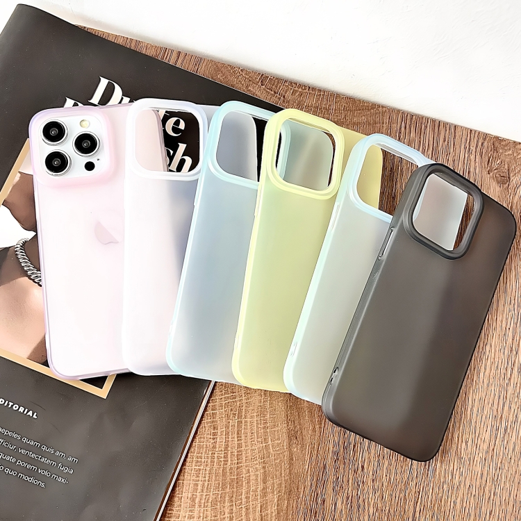 For iPhone X XS Frosted Translucent TPU Full Coverage Phone Case