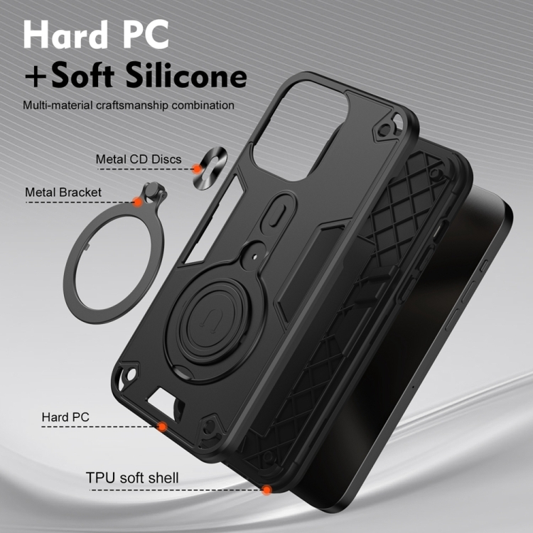 For Samsung Galaxy S24 5G Metal Ring 360 Degree Rotating Holder PC Hybrid TPU Phone Case(Black) For Samsung Galaxy S24 5G Metal Ring 360 Degree Rotating Holder PC Hybrid TPU Phone Case(Black)