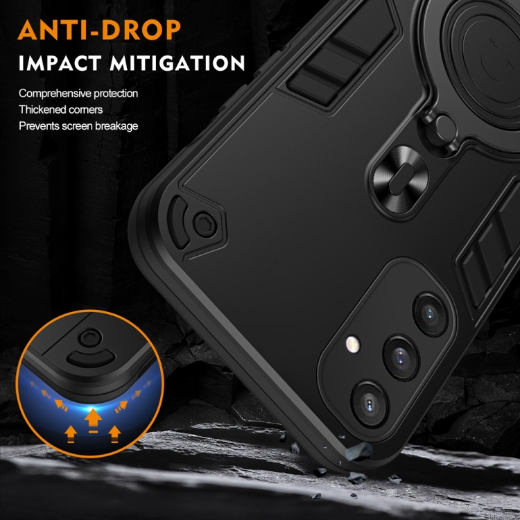 For Samsung Galaxy S24 5G Metal Ring 360 Degree Rotating Holder PC Hybrid TPU Phone Case(Black) For Samsung Galaxy S24 5G Metal Ring 360 Degree Rotating Holder PC Hybrid TPU Phone Case(Black)