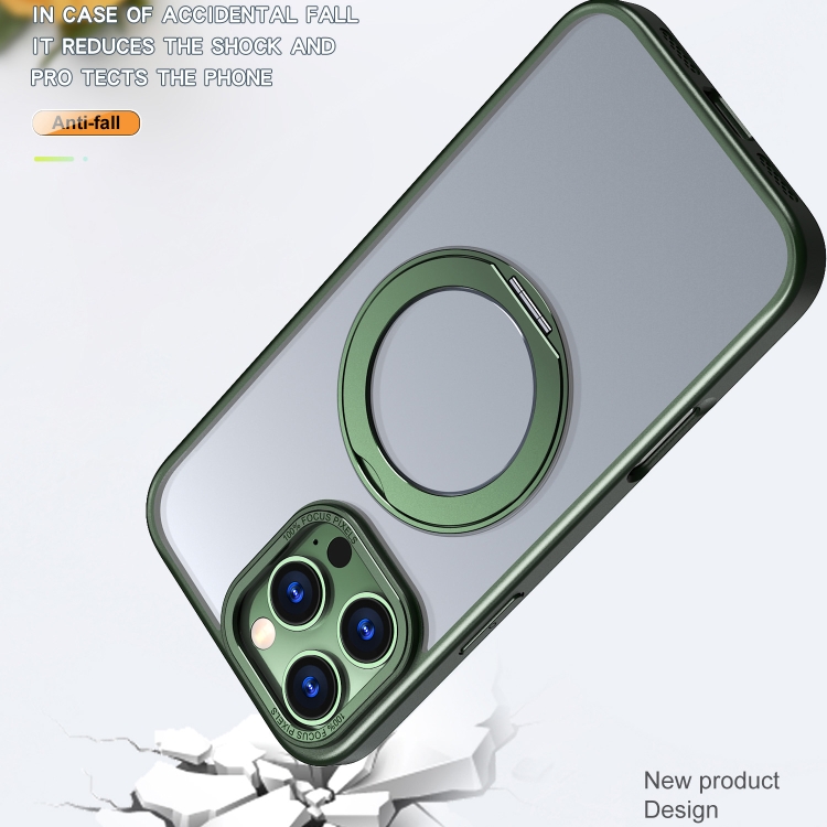 For iPhone 16 Pro Wing Series MagSafe Magnetic Ring Holder Phone Case(Green) For iPhone 16 Pro Wing Series MagSafe Magnetic Ring Holder Phone Case(Green)