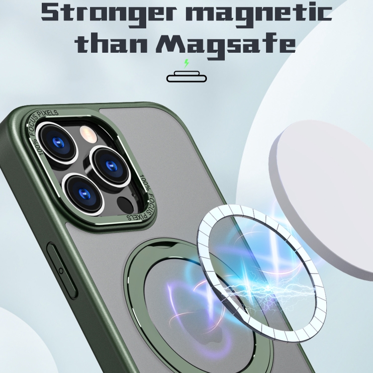 For iPhone 14 Pro Wing Series MagSafe Magnetic Ring Holder Phone Case(Green) For iPhone 14 Pro Wing Series MagSafe Magnetic Ring Holder Phone Case(Green)