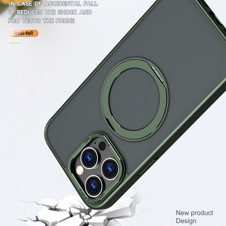 For iPhone 14 Pro Wing Series MagSafe Magnetic Ring Holder Phone Case(Green) For iPhone 14 Pro Wing Series MagSafe Magnetic Ring Holder Phone Case(Green)