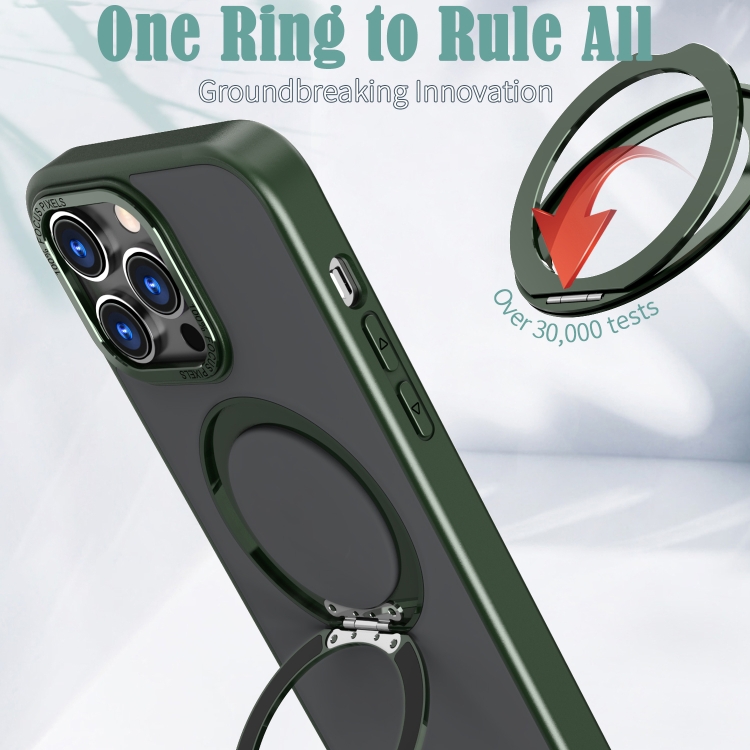 For iPhone 14 Pro Wing Series MagSafe Magnetic Ring Holder Phone Case(Green) For iPhone 14 Pro Wing Series MagSafe Magnetic Ring Holder Phone Case(Green)