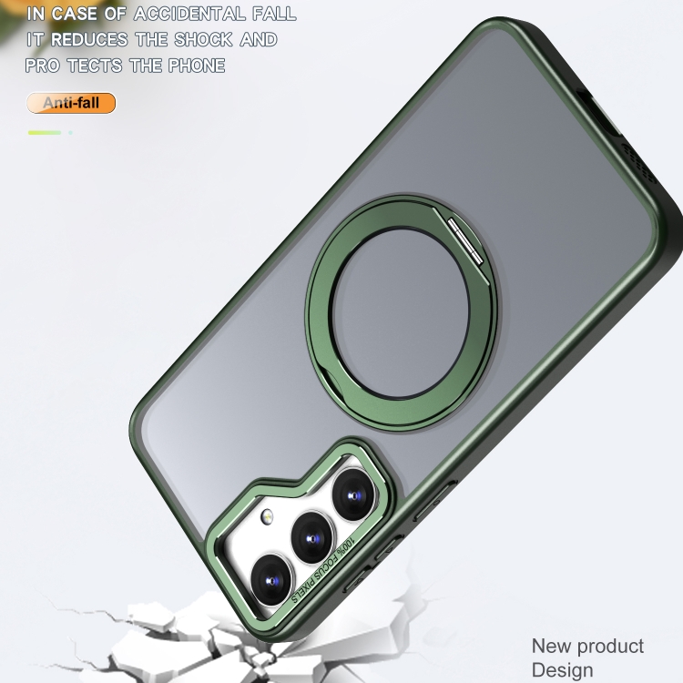 For Samsung Galaxy S24+ 5G Wing Series MagSafe Magnetic Ring Holder Phone Case(Green) For Samsung Galaxy S24+ 5G Wing Series MagSafe Magnetic Ring Holder Phone Case(Green)