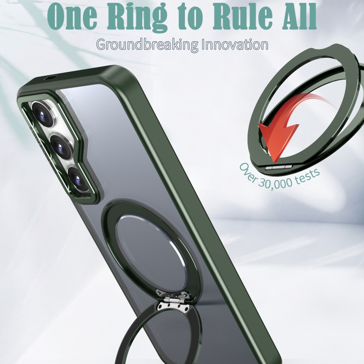 For Samsung Galaxy S24+ 5G Wing Series MagSafe Magnetic Ring Holder Phone Case(Green) For Samsung Galaxy S24+ 5G Wing Series MagSafe Magnetic Ring Holder Phone Case(Green)