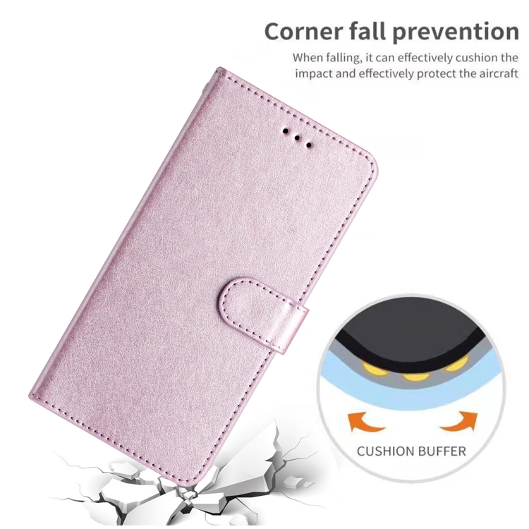 For iPhone 16 Plus Silk Texture Horizontal Flip Leather Phone Case(Rose Pink)