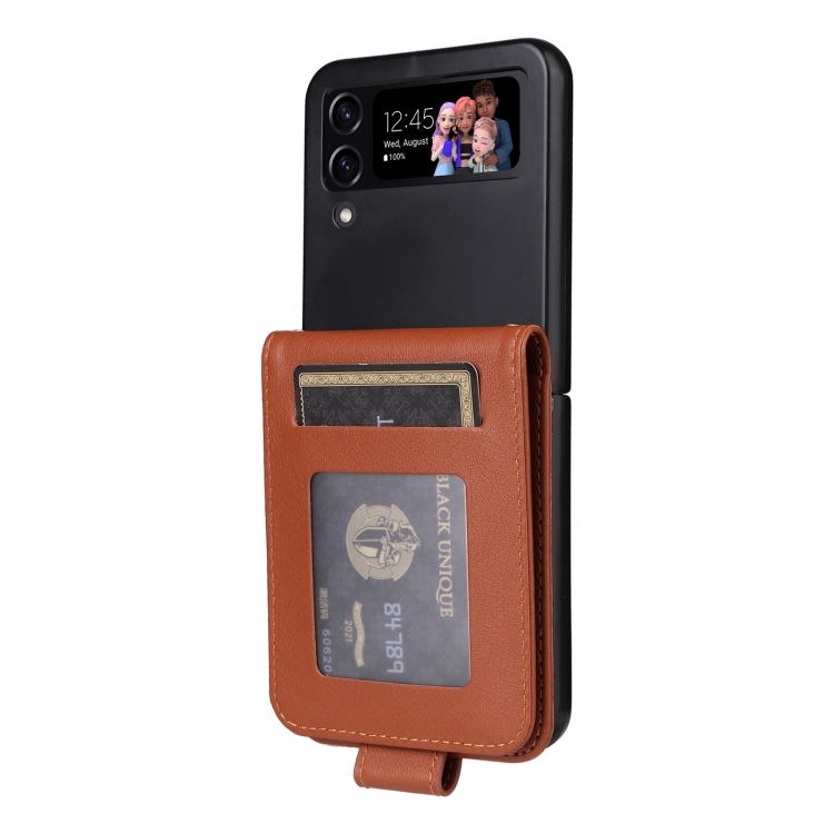 For Samsung Galaxy Z Flip4 5G Multifunctional Horizontal Flip Leather Phone Case with Three Card Slot(Brown) For Samsung Galaxy Z Flip4 5G Multifunctional Horizontal Flip Leather Phone Case with Three Card Slot(Brown)