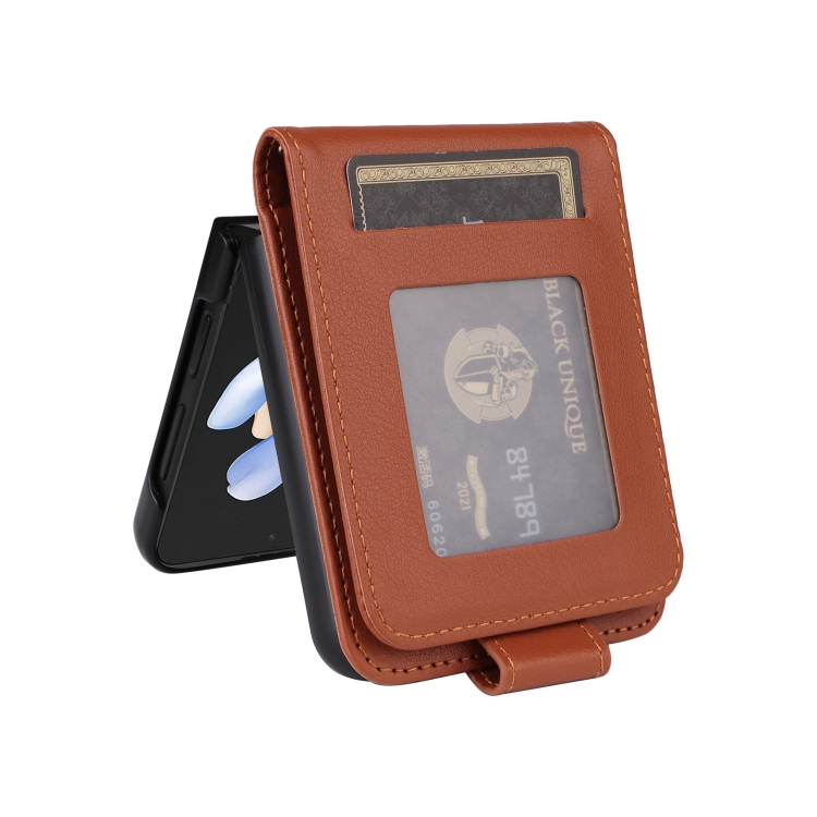 For Samsung Galaxy Z Flip4 5G Multifunctional Horizontal Flip Leather Phone Case with Three Card Slot(Brown) For Samsung Galaxy Z Flip4 5G Multifunctional Horizontal Flip Leather Phone Case with Three Card Slot(Brown)
