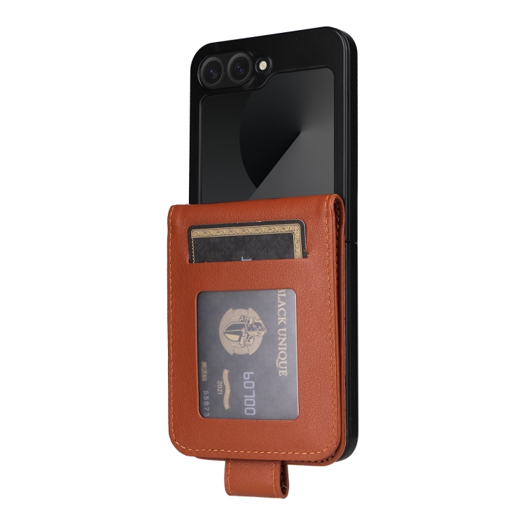 For Samsung Galaxy Z Flip6 5G Multifunctional Horizontal Flip Leather Phone Case with Three Card Slot(Brown) For Samsung Galaxy Z Flip6 5G Multifunctional Horizontal Flip Leather Phone Case with Three Card Slot(Brown)